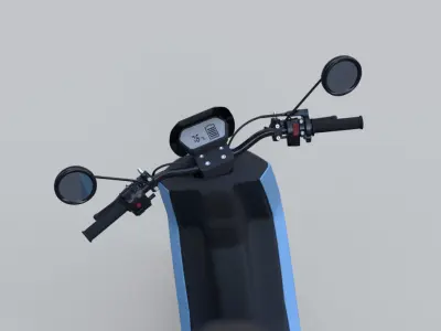 Street moped scooter NIU NQI 3D Model  3D model