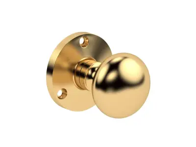 Mushroom Rim Door Knob 3D model