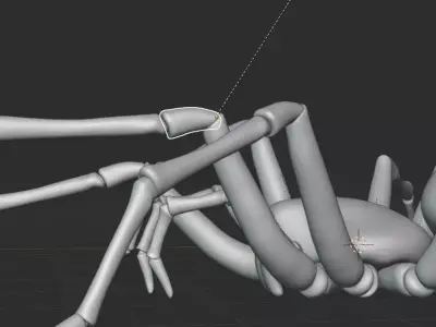 Artist Mannequin Spider Rigged 3D model