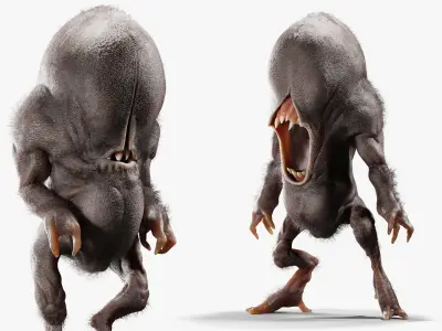 Tick Monster Blender 3D model