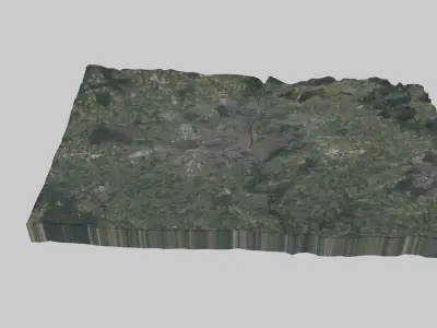 PRAGUE City Low-poly 3D model