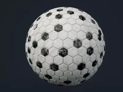 Marble Tile Seamless PBR Texture Texture