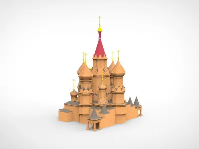 St Basils Cathedral Moscow 3D model