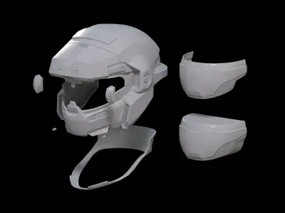 HALO Grenadier helmet 3d print file 3D print model