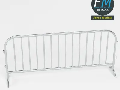 Street barrier 3D model