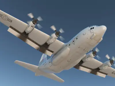  Lockheed C-130 Hercules US Military Transport Aircraft 