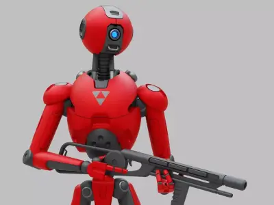 BATTLE DROID X-4000  RIGGED 3D model