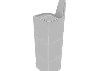 Skyscraper tall building Low-poly 3D model order