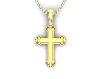 Light Gold Cross New Design  CP 34 3D print model