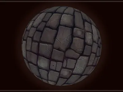 Dungeon Floor and Stone Road -20 TEXTURES -Handpainted PACK 1--- Texture
