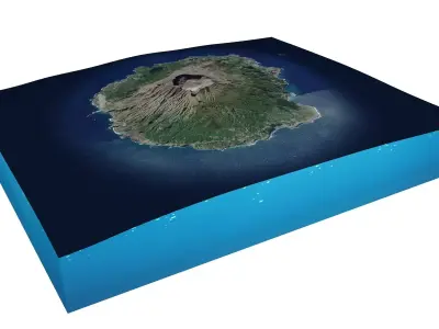 Miyake Island Japan 3D model