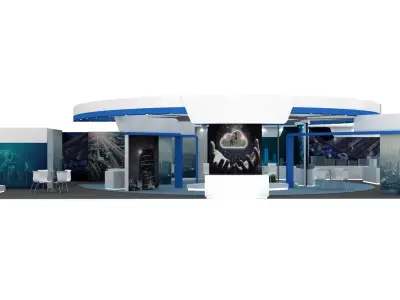 LARGE EXHIBITION STALL DESIGN  3D model