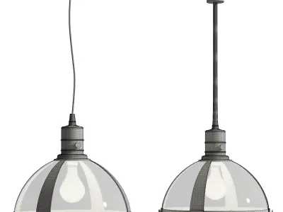 PB Classic Milk Glass Pendant 3D model