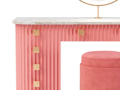 Camila Toilet Table Set  3D model