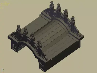 Beijing Architecture - Stone Bridge 31 3D model