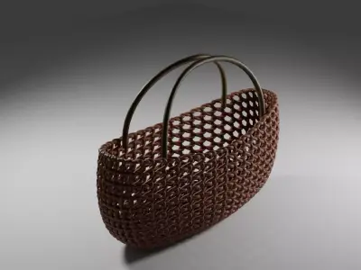 Elegant Woven Handbag 3D Model  Blender Creation 3D print model