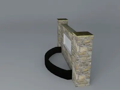 Stone sign Free 3D model purchase