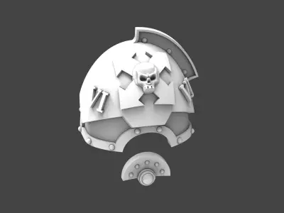 Modular Reinforced Shoulderpads 3D print model