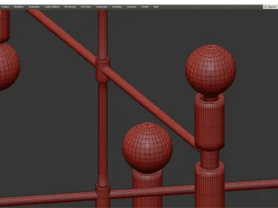 Atomium Light Low-poly 3D model