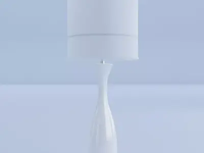 White Lamp 3D model get