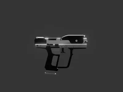 Sci - Fi Gun Low-poly 3D model