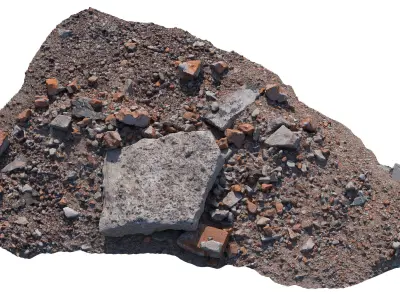 Construction debris 3D model