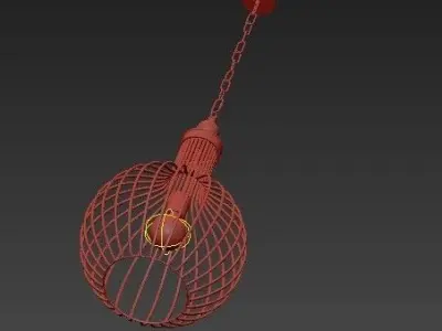 Five Cays 1 Light Pendant in Gold Leaf 3D model