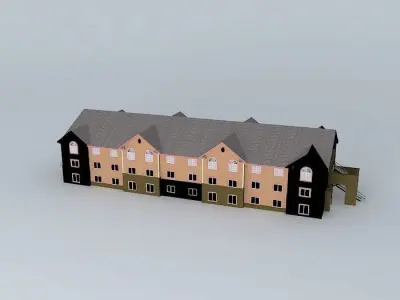 The Pueblo Rose Apartments Free 3D model