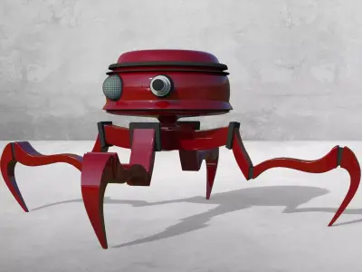 Robot spider 3D model