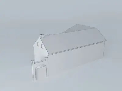 Old House Urban Low-poly 3D model