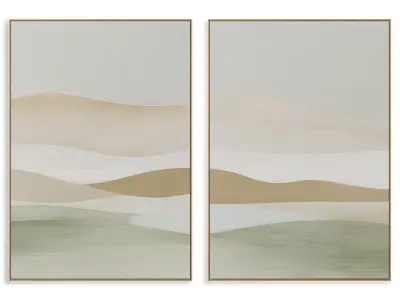 Abstract Painting Frame set 3D model 553