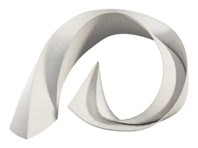 Ocean Wave Sculpture 3D model