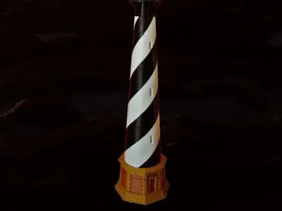 Cape Hatteras Lighthouse Lamp Free 3D print model