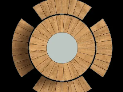 Bench PANTAGRUEL 3D model