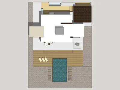 House Architectural Project 02 - The plan is empty 3D model