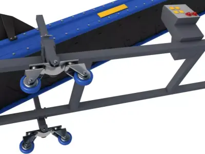 Agriculture Conveyor Belt System 3D model