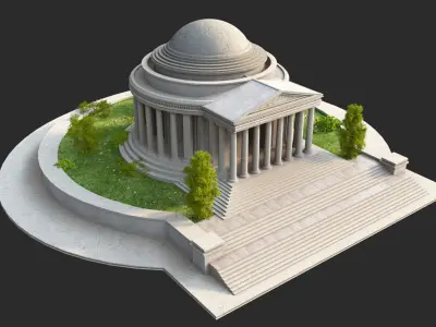 Jefferson Memorial 3D model
