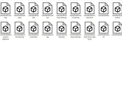 Robot X 3D model 25 Animation Ready For Unity And Unreal Low-poly 3D model