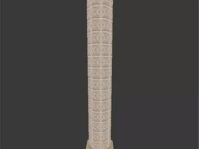 Hyrule Castle Pillar Free low-poly 3D model