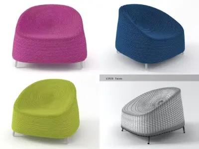 Afra lounge chair 3D model