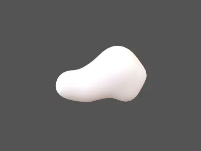 Cartoon Cloud Pack 001 V1 Low-poly 3D model