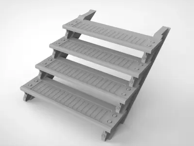 sci-fi stairs 3 3D model