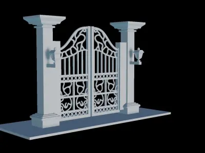 Sculpted Dimensional Entryway 3D print model