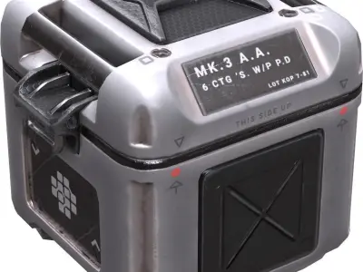 Sci-Fi Game Props 3D Model Pack