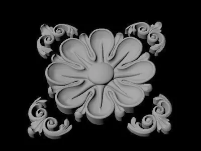 rosette dekor 3D model 29
