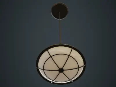 Hanging Lamp 5A Low-poly 3D model