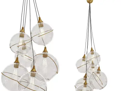 Skye Cluster Pendant by QUINTIESSE 3D model