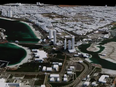 Abu Dhabi - United Arab Emirates 3D model
