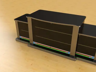 TV Rack 3D model