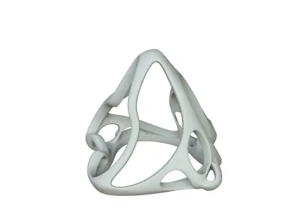 SciFi Cube Object No 63661 Low Poly Shape Low-poly 3D model